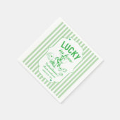 St. Patrick geluks bruidsmeisje feest in liefde Servet (Hoek)