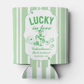 St. Patrick geluks bruidsmeisje in liefde feestje Blikjeskoeler (Achterkant)