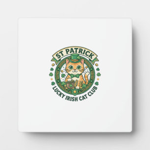 St. Patrick Geluks Ierse Kat Lieve Kat T-Shirt Ont Fotoplaat