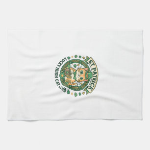 St. Patrick Geluks Ierse Kat Lieve Kat T-Shirt Ont Theedoek