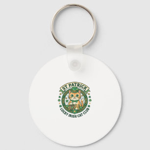 St. Patrick Geluks-Ierse Kat Schattige Kat T-Shirt Sleutelhanger