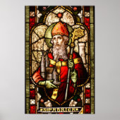 St. Patrick Glas in lood Art Deco Poster (Voorkant)