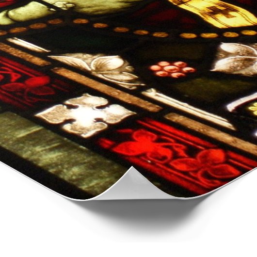 St. Patrick Glas in lood Art Deco Poster (Hoek)