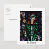 St. Patrick Glas in lood Briefkaart (Voorkant / Achterkant)