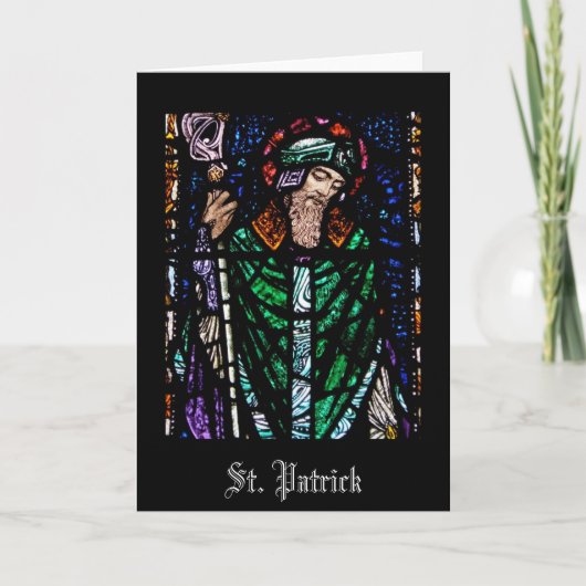 St. Patrick Glas in lood Kaart (Voorkant)