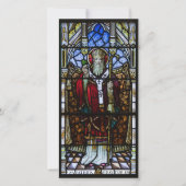 St. Patrick Glas in lood Panel Flat Wenskaart (Voorkant)