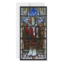 St. Patrick Glas in lood Panel Flat Wenskaart