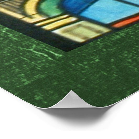 St. Patrick Glas in lood Reproduction Poster (Hoek)