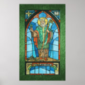 St. Patrick Glas in lood Reproduction Poster (Voorkant)