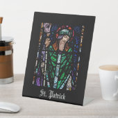 St. Patrick Glas in lood Window Reclamebord Met Voetstuk (Insitu)