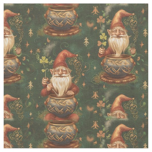 St. Patrick Gnome Pot van Goud 2 Stof (Close Up)