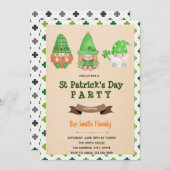 St patrick gnome uitnodiging (Voorkant / Achterkant)