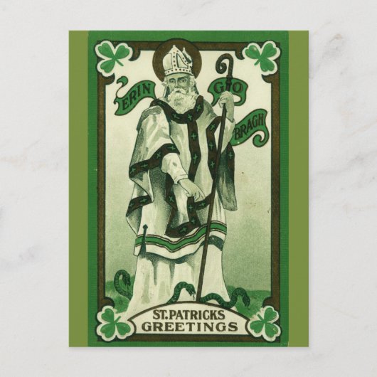  St Patrick Groeten Briefkaart (Voorkant)
