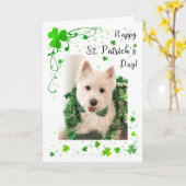 St. Patrick het de Goede Gezondheid en Geluk van Kaart (Gele Bloem)