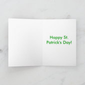 St. Patrick het katjeskaart van de Dag Kaart (Binnen)