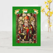 St.Patrick het Venster en Gebed F van het Glas in Kaart (Gele Bloem)