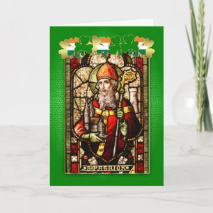St.Patrick het Venster en Gebed F van het Glas in Kaart