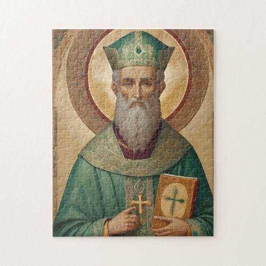 St Patrick Icon Puzzel - Katholiek Orthodoxe Jigsa (Verticaal)
