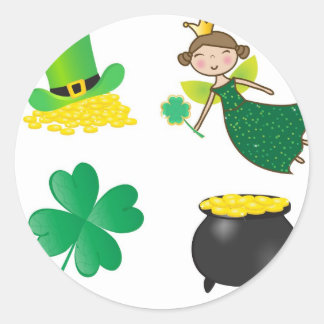 St. Patrick iconen Ronde Sticker
