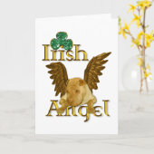 St. Patrick Ierse Engel van de Hond van Shar Pei Kaart (Gele Bloem)