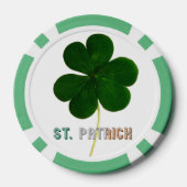 St. Patrick Ierse Shamrock Clover Ierland Poker Chips (Achterkant)
