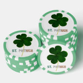 St. Patrick Ierse Shamrock Clover Ierland Poker Chips (Opstapeling)