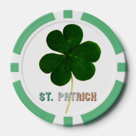 St. Patrick Ierse Shamrock Clover Ierland Poker Chips