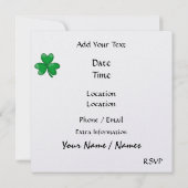 St. Patrick Invite - SRF Kaart (Achterkant)