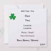 St. Patrick Invite - SRF Kaart (Achterkant)