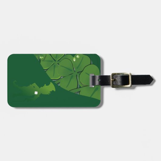 St.Patrick Ireland Shamrock Bagagelabel (Voorkant horizontaal)