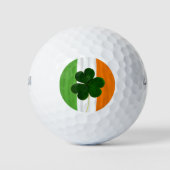 St. Patrick Ireland Shamrock Clover Irish Flag Golfballen (Voorkant)