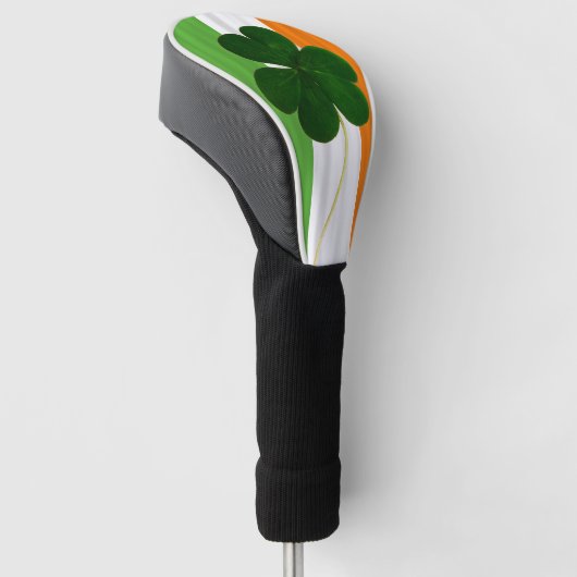 St. Patrick Ireland Shamrock Clover Irish Flag Golfheadcover (Schuin)