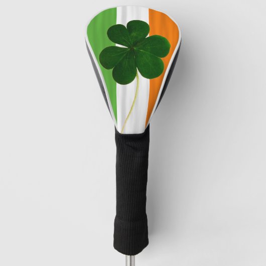 St. Patrick Ireland Shamrock Clover Irish Flag Golfheadcover (Voorkant)