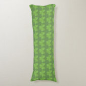 St. Patrick Ireland Shamrock Clovers Pattern Green Lichaamskussen (Voorkant Verticaal)
