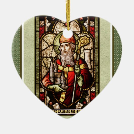 St. Patrick Irish Blessing Heart Ornament (Voorkant)