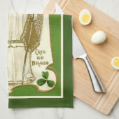 St. Patrick Irish Blessing Religious Shamrocks Theedoek (Quarter Fold)