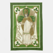 St. Patrick Irish Blessing Religious Shamrocks Theedoek (Verticaal)
