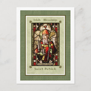 St. Patrick Irish Blessings Digital Art Briefkaart
