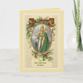  St. Patrick Irish Christmas Blessing Kaart (Voorkant)