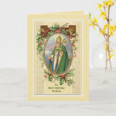 St. Patrick Irish Christmas Blessing Kaart (Gele Bloem)