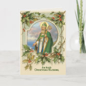  St. Patrick Irish Christmas Blessing Kaart (Voorkant)