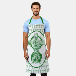 St. Patrick Irish Cross Shamrocks Green katholiek Schort