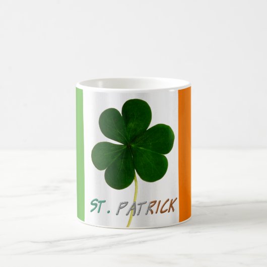 St. Patrick Irish Flag Shamrock Clover Mok Ierland (Center)