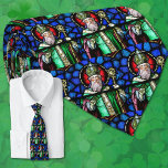 St. Patrick Irish Glas in lood Stropdas<br><div class="desc">Dit is een prachtig gekleurd afbeelding van St. Patrick,  bisschop van Ierland. Ideaal voor St. Patrick's Day.</div>