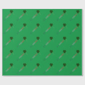 St. Patrick Irish Ireland St. Paddy Typografie Cadeaupapier (Vlak)