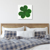 St. Patrick Irish Poem The Deer's Cry Shamrock Canvas Afdruk (Insitu (Slaapkamer))