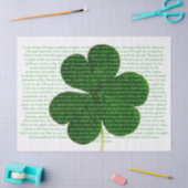 St. Patrick Irish Poem The Deer's Cry Shamrock Tissuepapier (Craft)
