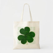 St. Patrick Irish Poem The Deer's Cry Shamrock Tote Bag (Voorkant)