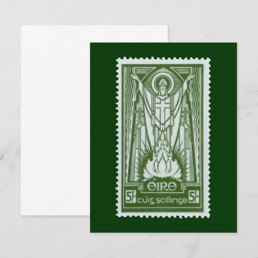 St. Patrick Irish Postage Stamp (Voorkant / Achterkant)