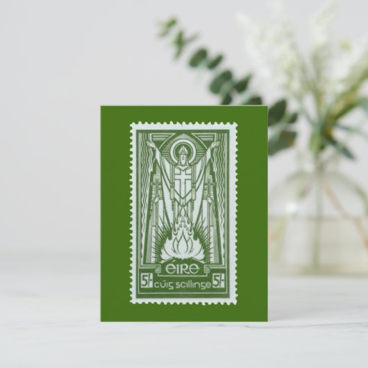 St. Patrick Irish Postage Stamp (Staand voorkant)